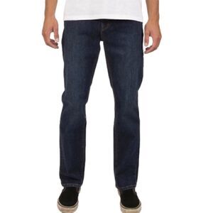 Vissla Profile Slim Fit Jeans in Dark Blue Wash Men’s 33